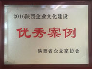 公司获评2016年陕西企业文化建设优秀案例奖