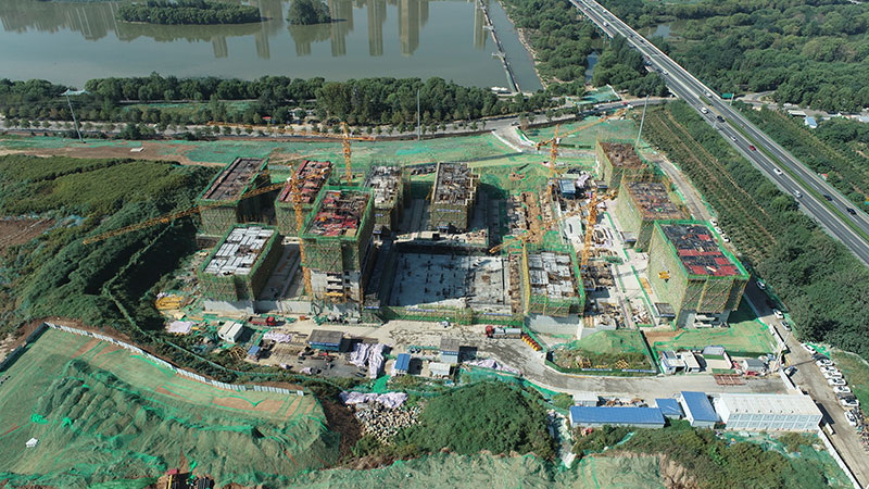 金泰东郡项目dk8大面积封顶