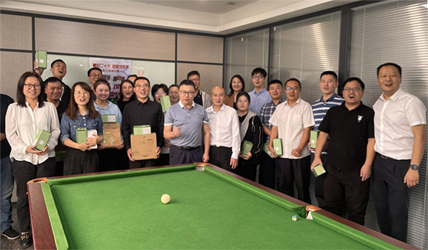 金泰天朗公司举行“喜迎二十大 梦想筑未来”职工台球比赛