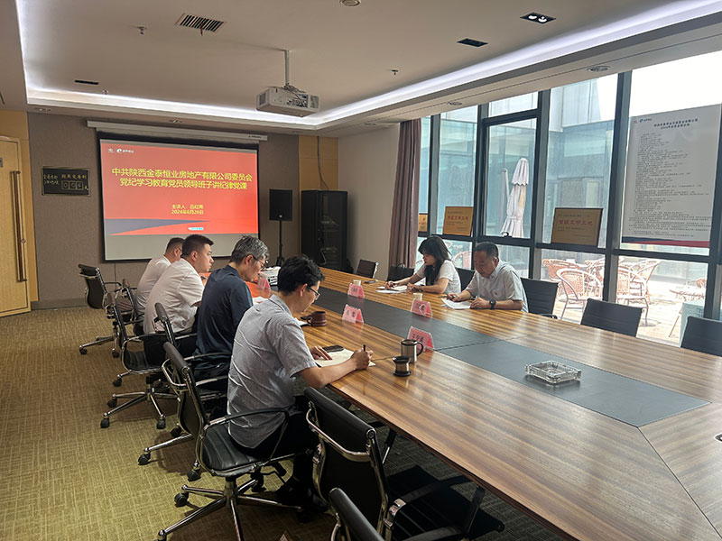 金泰恒业党委委员、副总经理吕红雨到东城置业党支部讲纪律党课